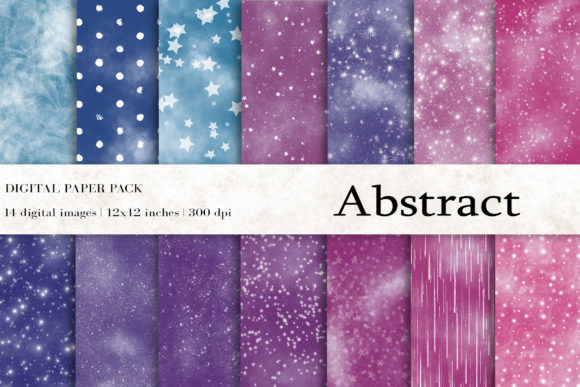 Abstract Digital Papers, Space Background: A Versatile Resource for Creative Projects