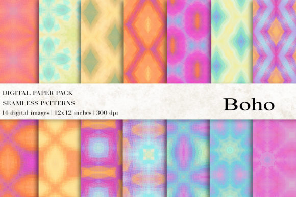 Boho Geometric Digital Papers: A Versatile Design Resource for Creative Projects