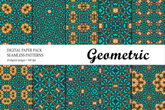 Dark Green Geometric Wallpaper Pattern
