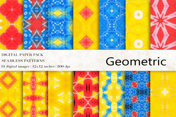 Geometric Digital Papers: A Creative Resource for Modern Designers