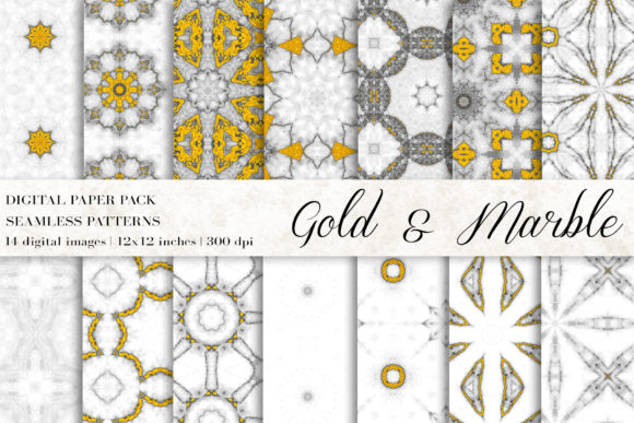 Gold Marble Digital Papers: A Luxurious Addition to Your Creative Projects