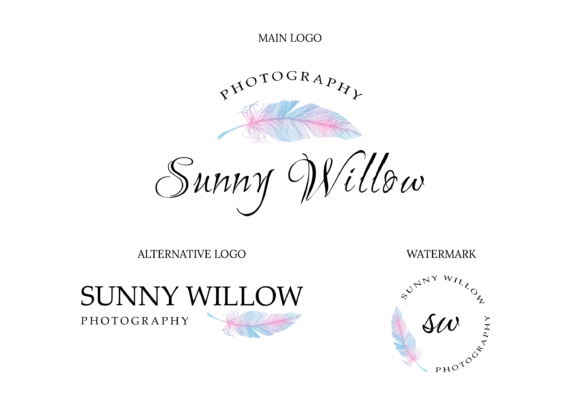Photography, Feather Logo Design for Creative Professionals