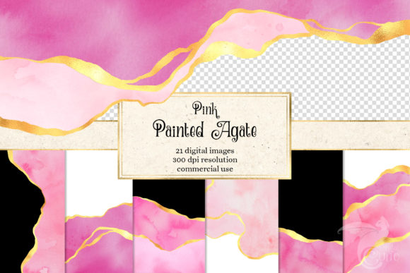 Pink Painted Agate Creative Collection