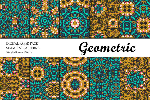 Wallpaper Geometric Black Green