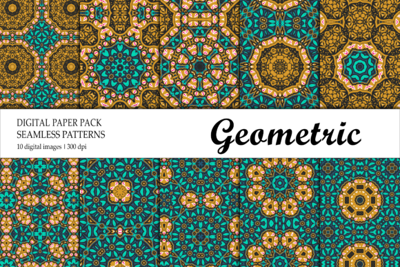 Wallpaper Pattern Gold Green